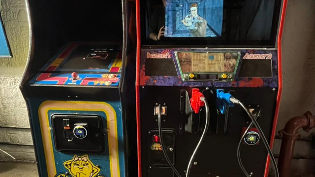 Arcade machines at Liverpool Sports Bar