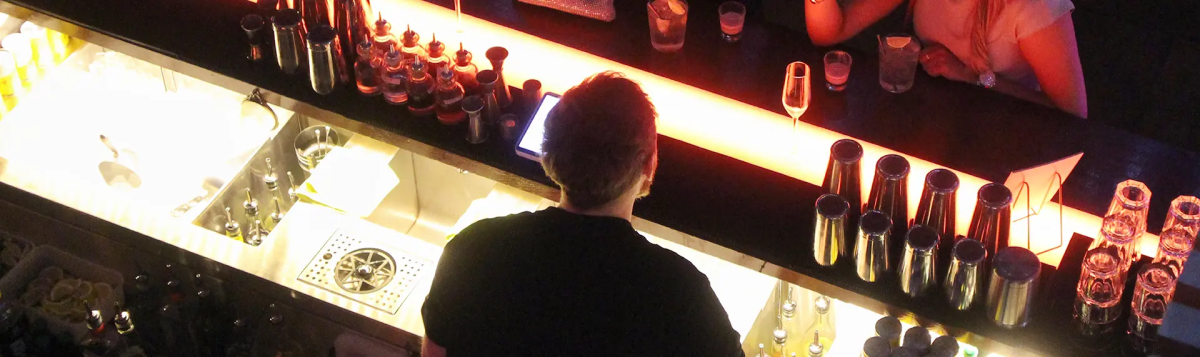 The Long Shot in Liverpool bar from the mezzanine