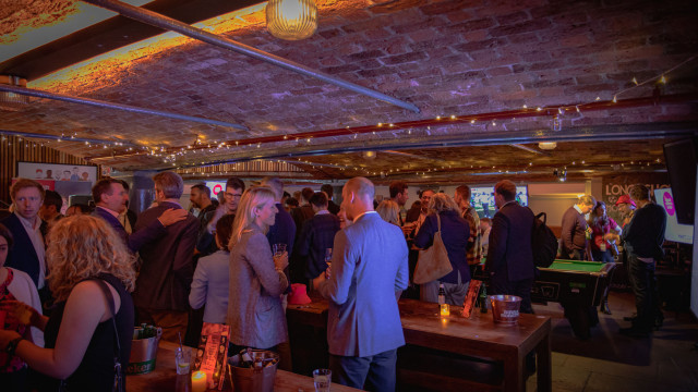 Networking during the corporate event