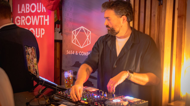 DJ at corporate event