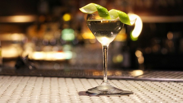Cocktail on the bar