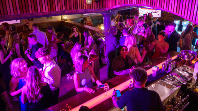 A party at the Albert Dock