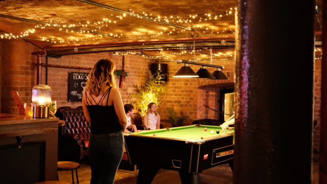 Pool table in Liverpool Sports Bar