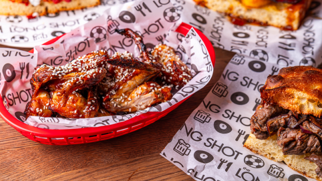 Wings and sandwiches
