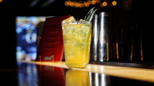 Yellow cocktail