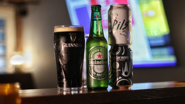 Beers on the bar