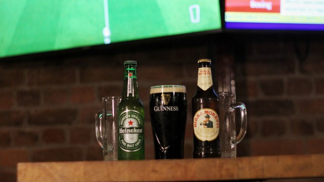 Beers on table