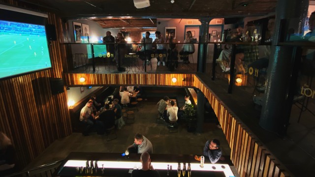 Sports bar from mezzanine