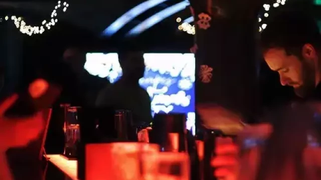 Serving drinks in Liverpool wedding venue