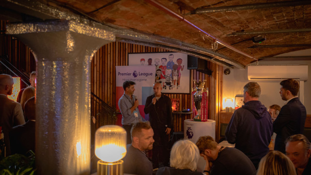 Speeches with the trophy