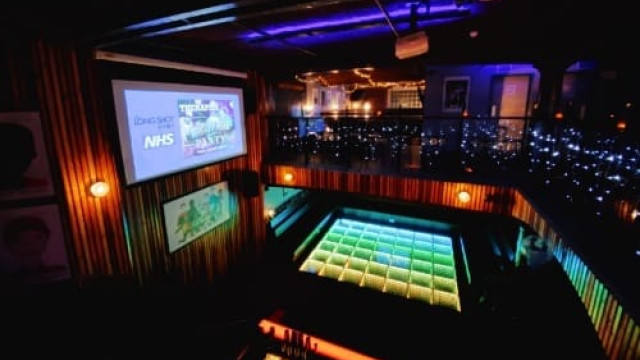 Dance floor at Liverpool Sports Bar