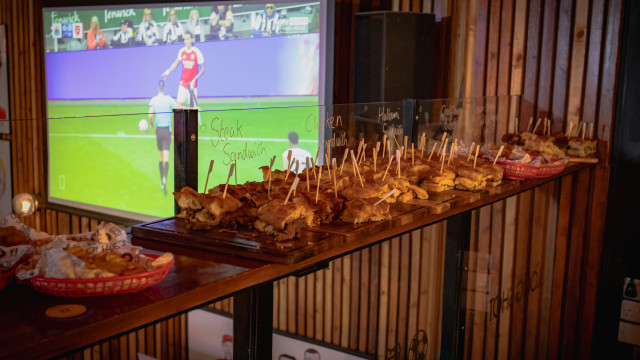 Food at a corporate event