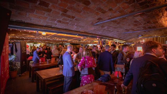 Busy bar for private event