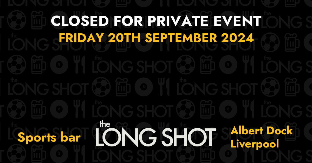 Closed for Private Event - 20th September 2024