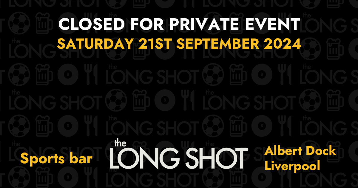 Closed for Private Event - 21st September 2024